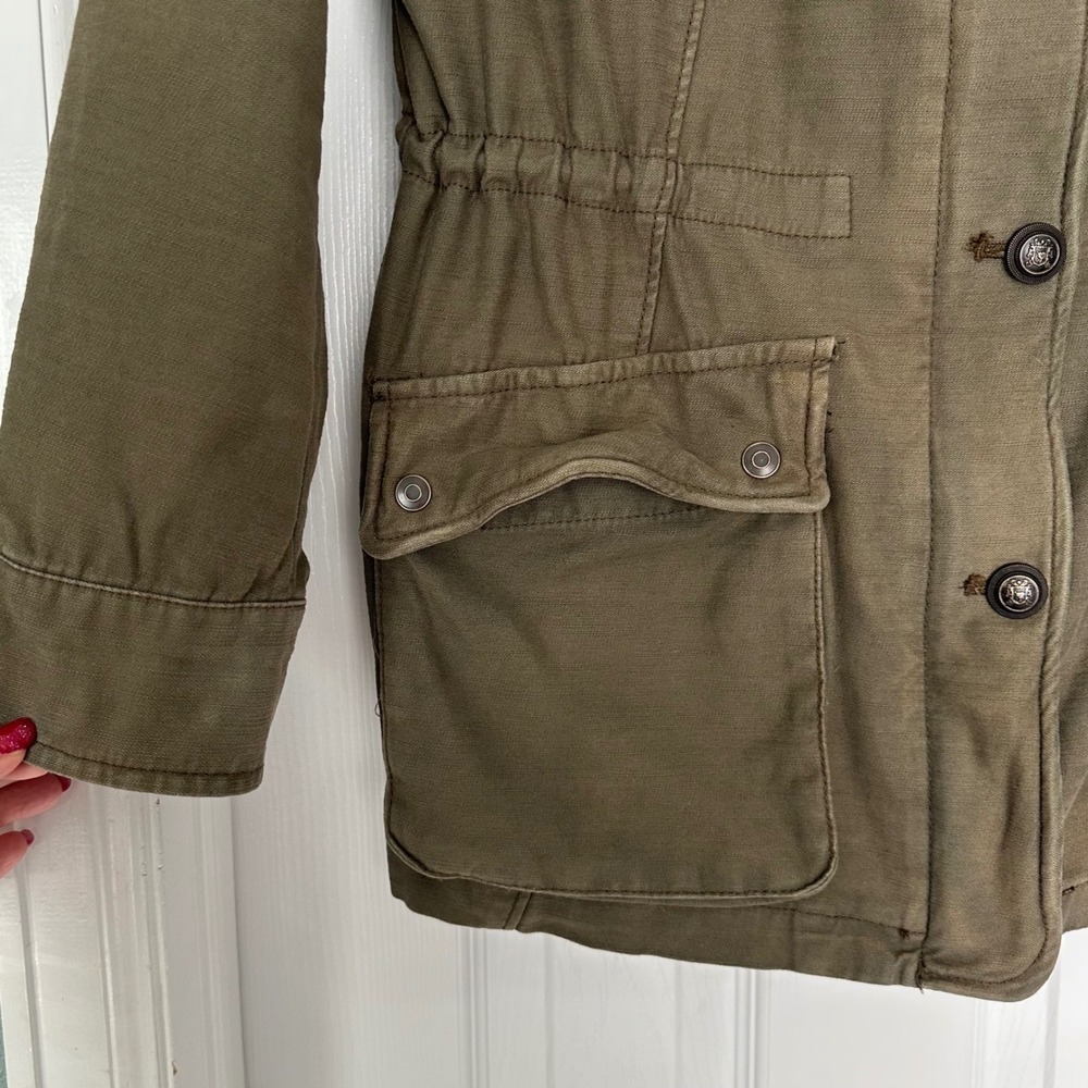 Free People Not Your Brother's Surplus Military Jacket Utility Boho Grunge Sz M - Picture 9 of 14